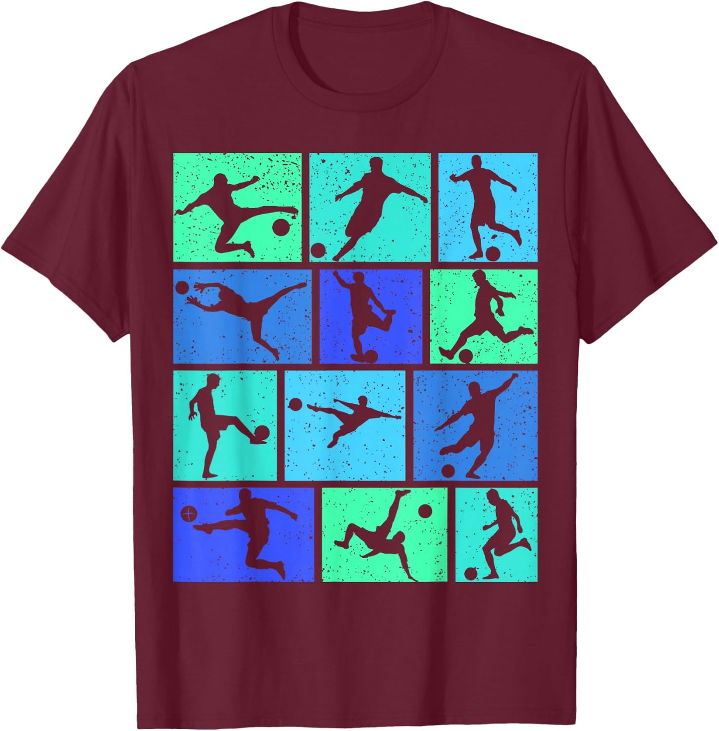 Soccer Boys Kids Men T-Shirt - T-Shirt | Maroon
