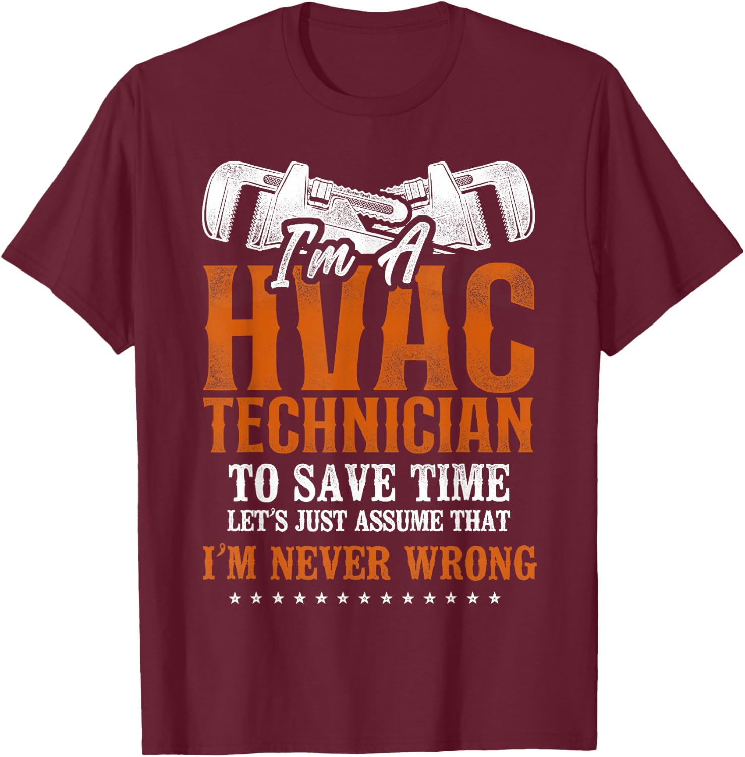 HVAC Technician Tech Vintage I'm A Hvac Technician To Save T-Shirt - T-Shirt | Maroon