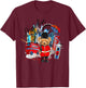 London Teddy Bear Queen Guard Illustration Graphic Anime T-Shirt - T-Shirt | Maroon