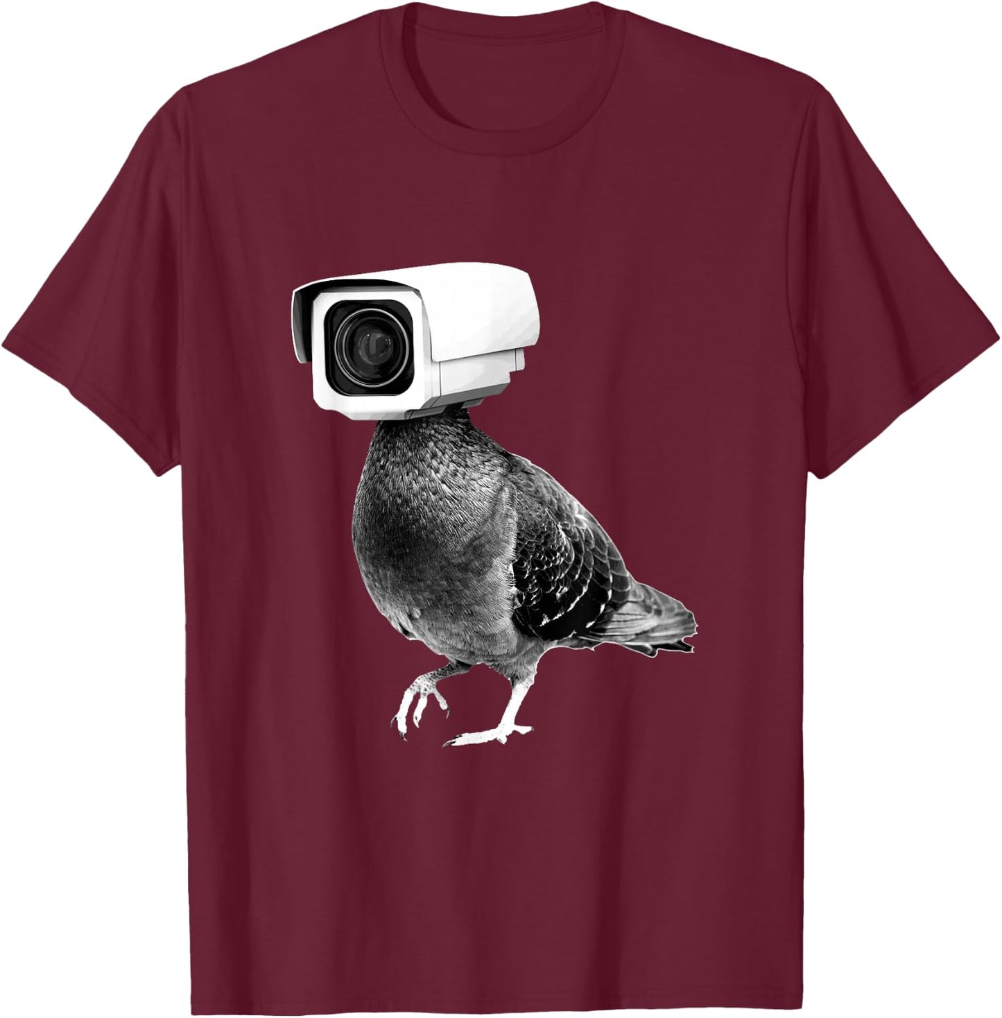 Pigeons Aren't Real T-Shirt - T-Shirt | Maroon