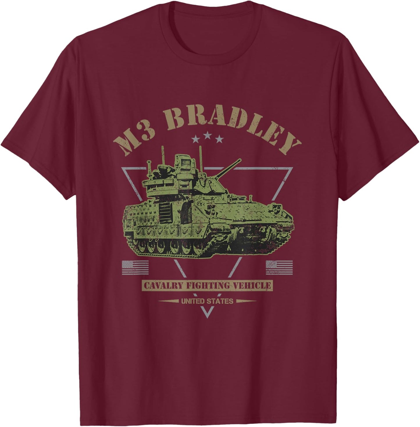 M3 Bradley T-Shirt - T-Shirt | Maroon