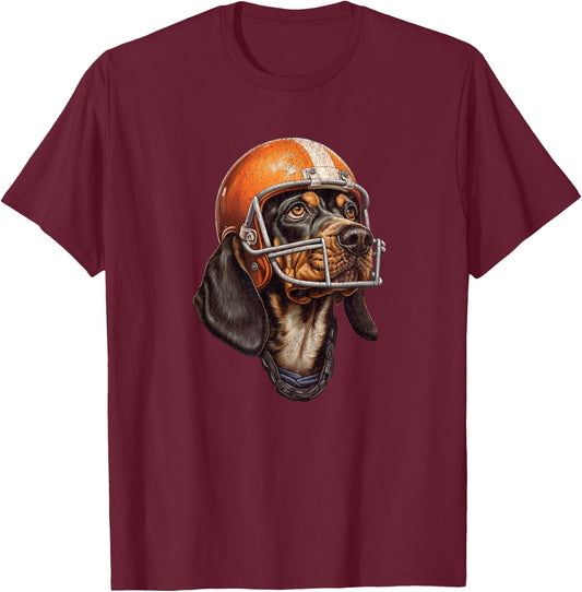 Tennessee Coonhound Dog Sport Lovers | Tennessee Tri Stars Men Women Girls Kids T-Shirt - T-Shirt | Maroon