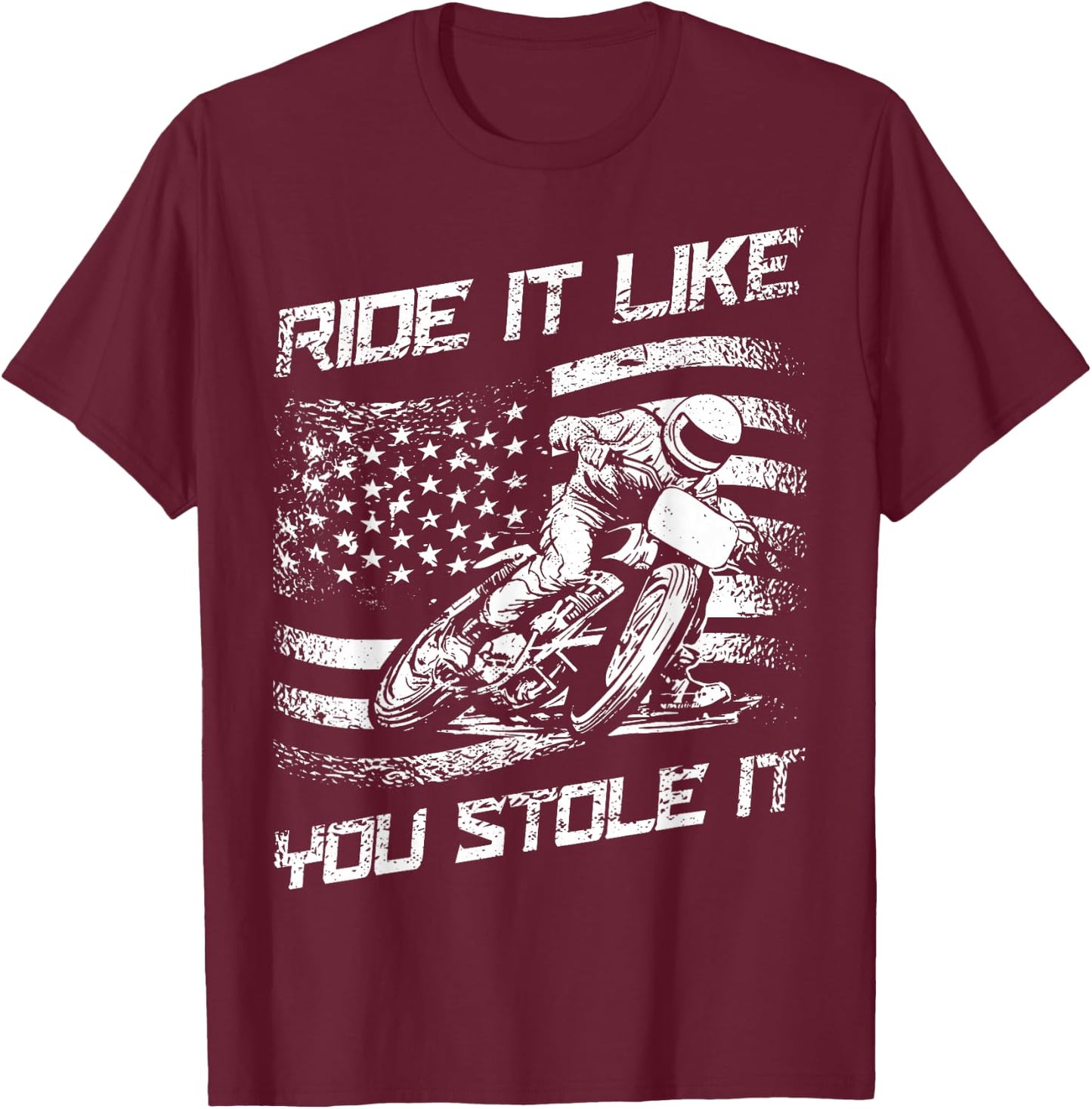 Flat Track Racing T-Shirt - T-Shirt | Maroon