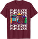Paparazzi | Yellow Journalism Press | Photographer Camera T-Shirt - T-Shirt | Maroon