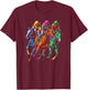 Vintage Horse Racing Painting Horse and Derby Lovers T-Shirt - T-Shirt | Maroon