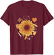 Sunflower Surgeon Treat Patient Hospital Scrub Nurse T-Shirt - T-Shirt | Maroon