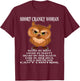 Owl Short Cranky Woman Hated By Many T-Shirt - T-Shirt | Maroon