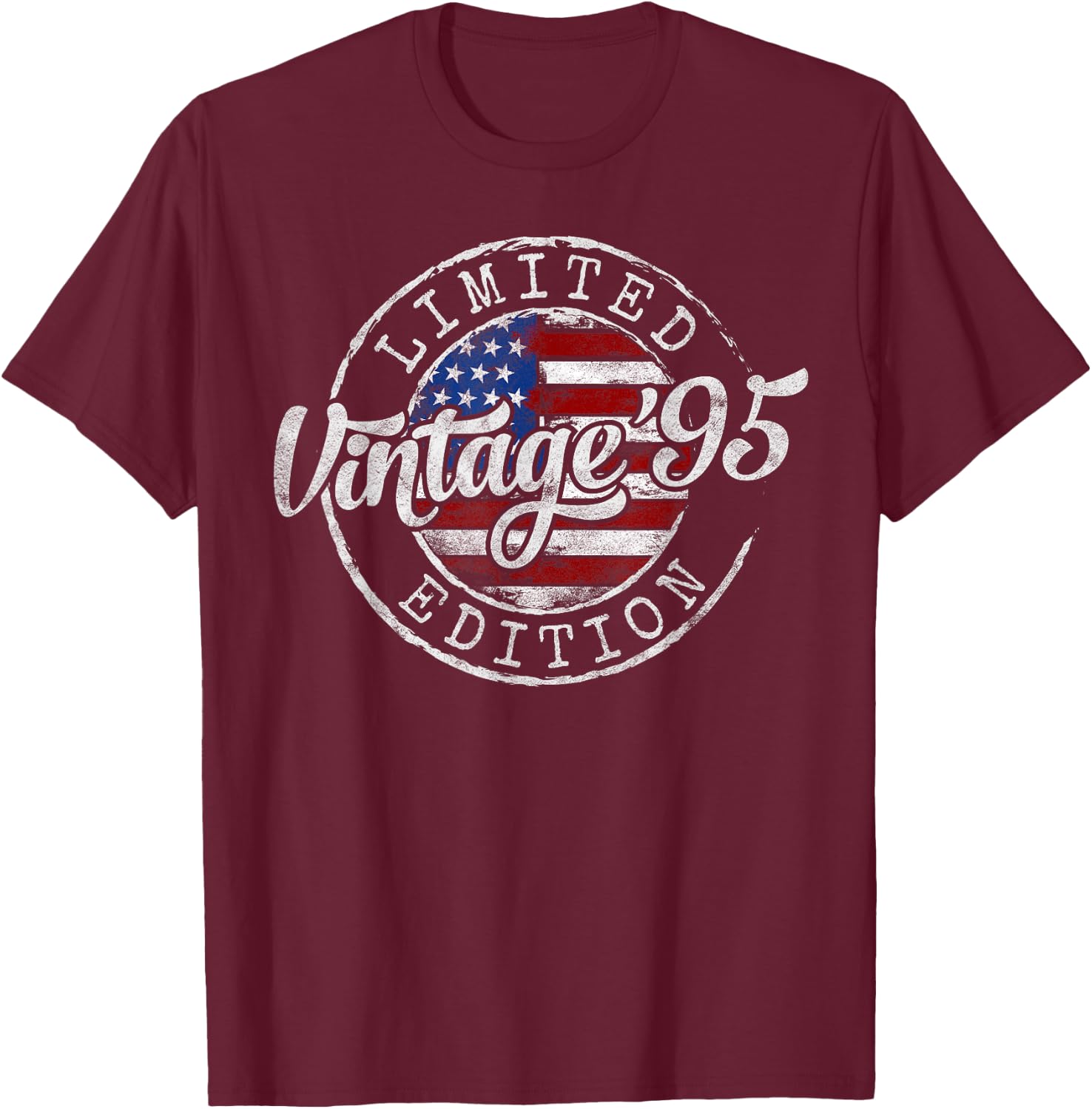 Vintage 1995 30th Birthday Gifts Women 30 Year Old T-Shirt - T-Shirt | Maroon