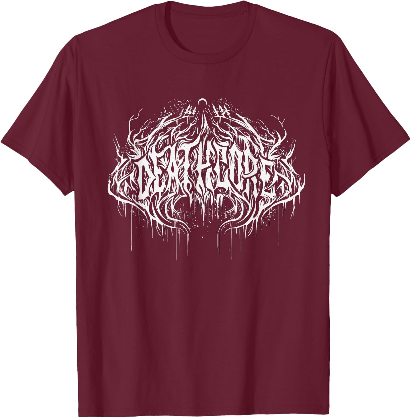 Deathcore Heavy Metal T-Shirt - T-Shirt | Maroon