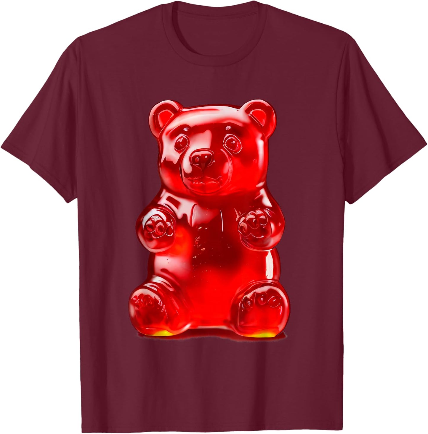 Red Gummy Bear T-Shirt - T-Shirt | Maroon