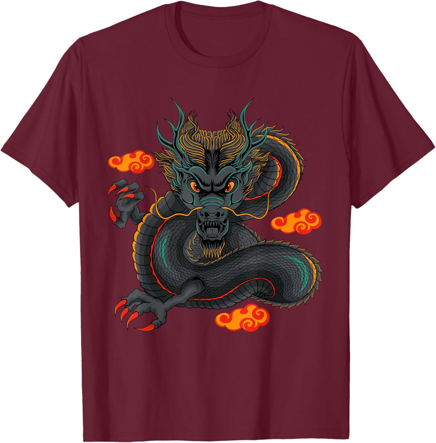 Dragon T-Shirt - T-Shirt | Maroon