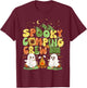Spooky Camping Crew Halloween Cute Boo Ghost T-Shirt - T-Shirt | Maroon