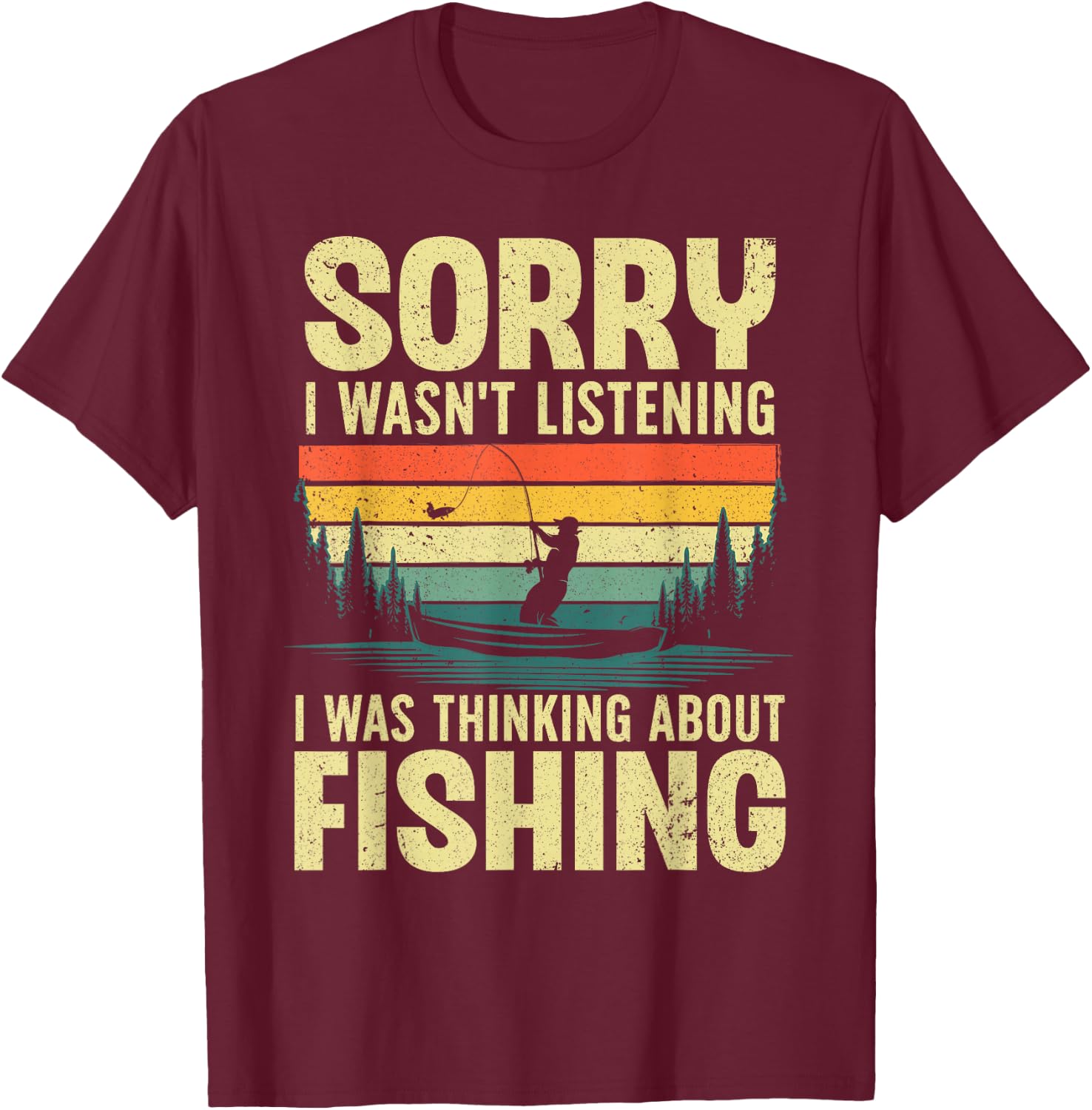 Cool Fishing Women Fisherman Bass Trout Fish Hunting Small T-Shirt - T-Shirt | Maroon