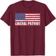 Liberal Patriot USA Flag Patriotic Proud American Men T-Shirt - T-Shirt | Maroon