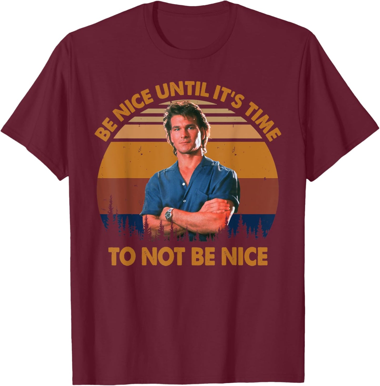 Be Nice Until It's Time To Not Be Nice Vintage T-Shirt - T-Shirt | Maroon