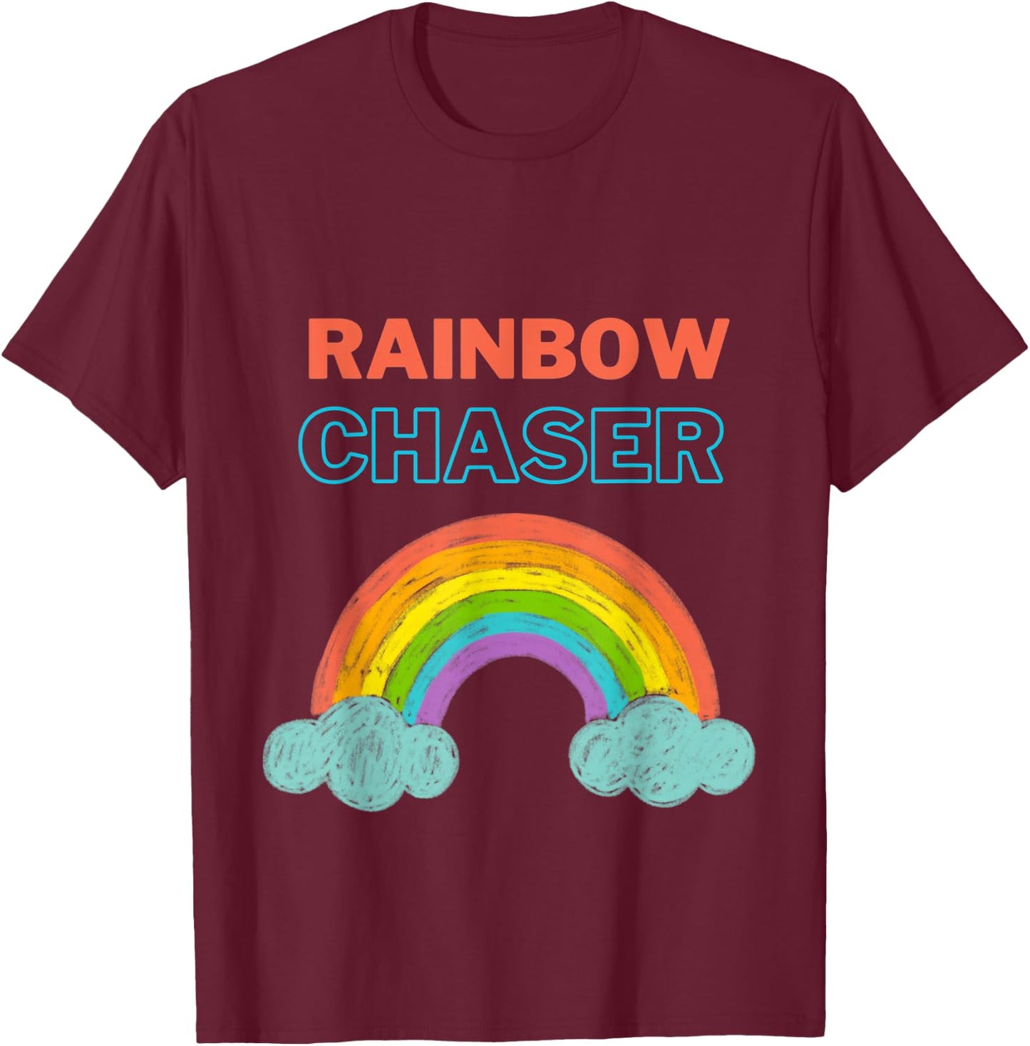 Rainbow Chaser Kids T-Shirt - T-Shirt | Maroon