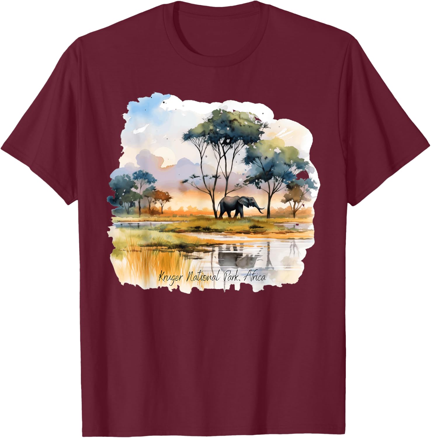 Kruger National Park is Africa Souvenir is Kruger Love T-Shirt - T-Shirt | Maroon