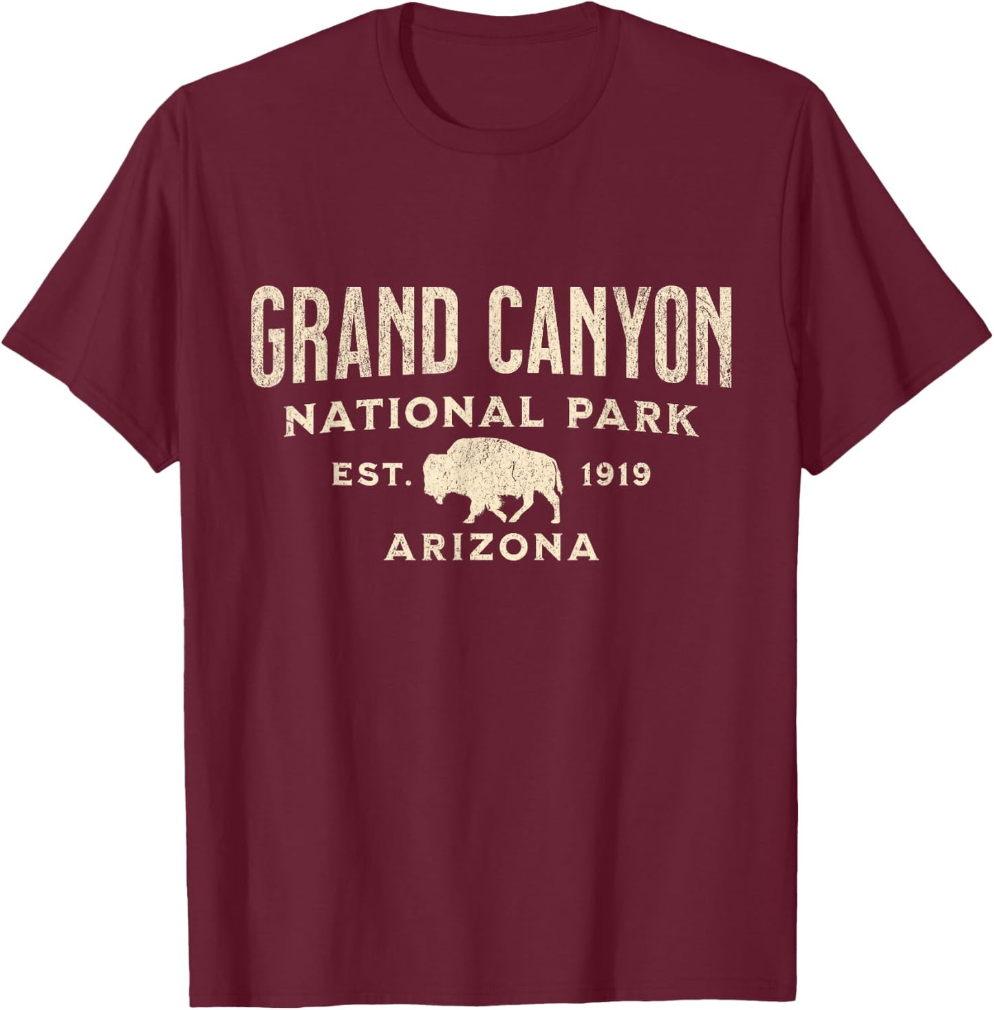Grand Canyon National Park T-Shirt - T-Shirt | Maroon