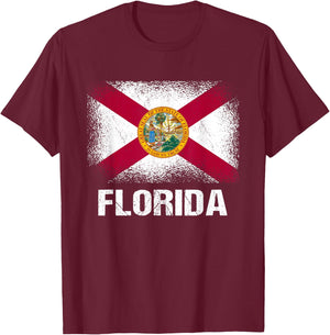 Florida State Flag T-Shirt - T-Shirt | Maroon