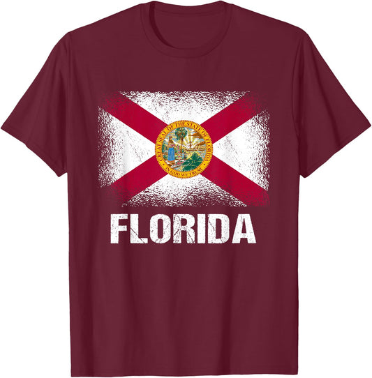Florida State Flag T-Shirt - T-Shirt | Maroon