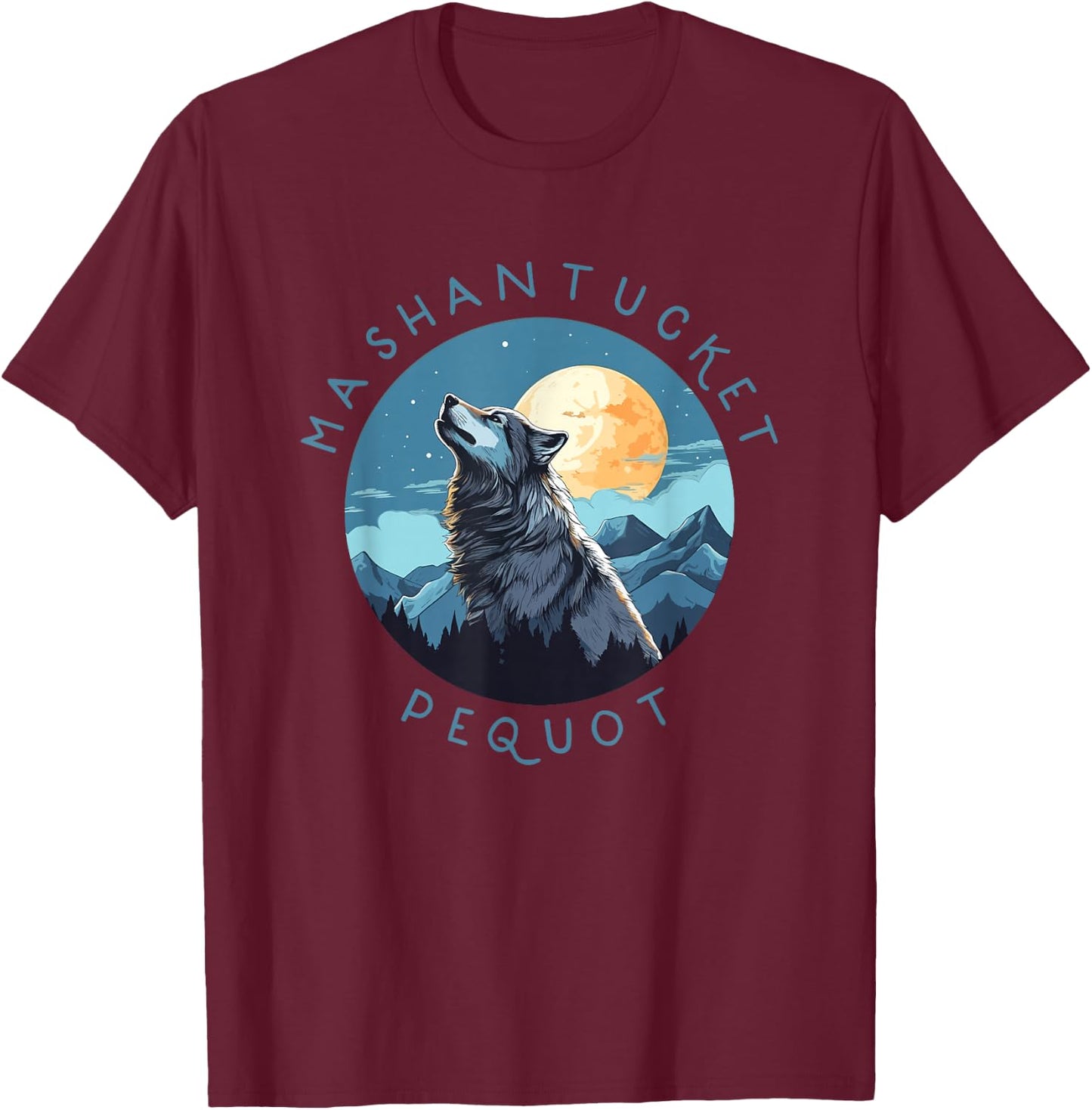 Mashantucket Pequot Indian Tribe Native American Indigenous T-Shirt - T-Shirt | Maroon