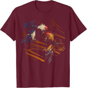 Peleas De Gallos Cockfighter Game Fowl Cockfighting Rooster T-Shirt - T-Shirt | Maroon