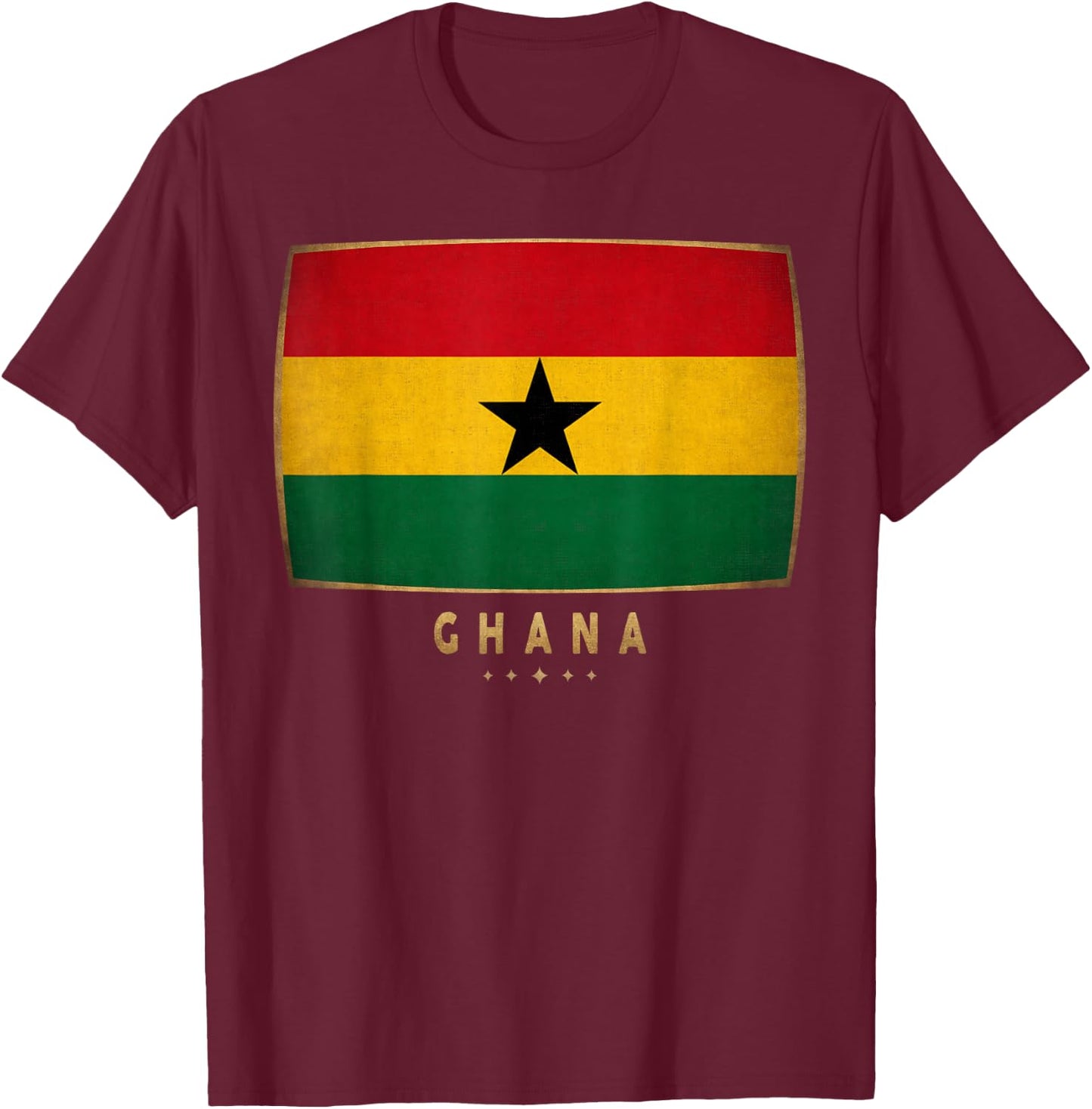 Ghana Flag - Funny Ghana Jersey Women Kids T-Shirt - T-Shirt | Maroon