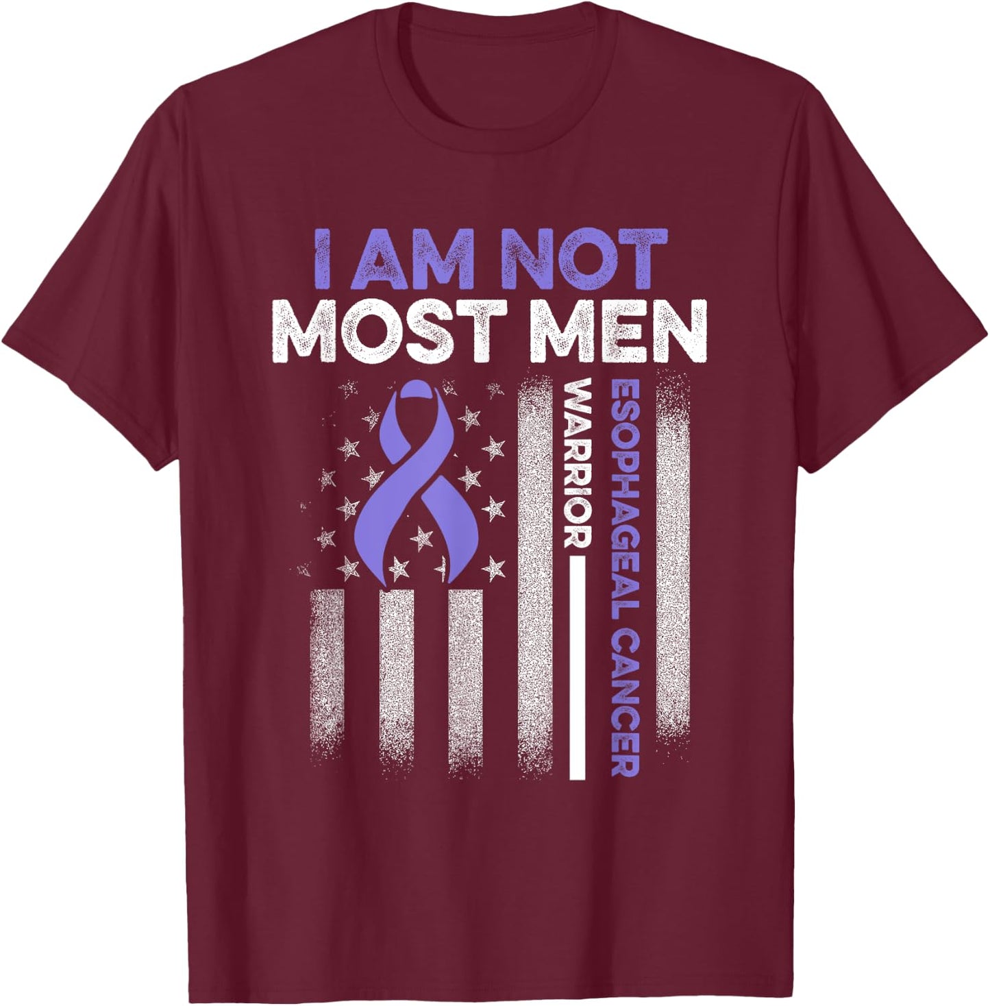 Esophageal Cancer Survivor Dose Esophagus Warrior T-Shirt - T-Shirt | Maroon