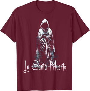 La Santa Muerte Death MCM.II T-Shirt - T-Shirt | Maroon