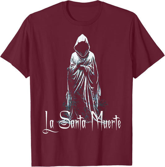 La Santa Muerte Death MCM.II T-Shirt - T-Shirt | Maroon
