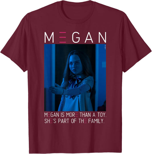 M3GAN Part of The Family T-Shirt - T-Shirt | Maroon