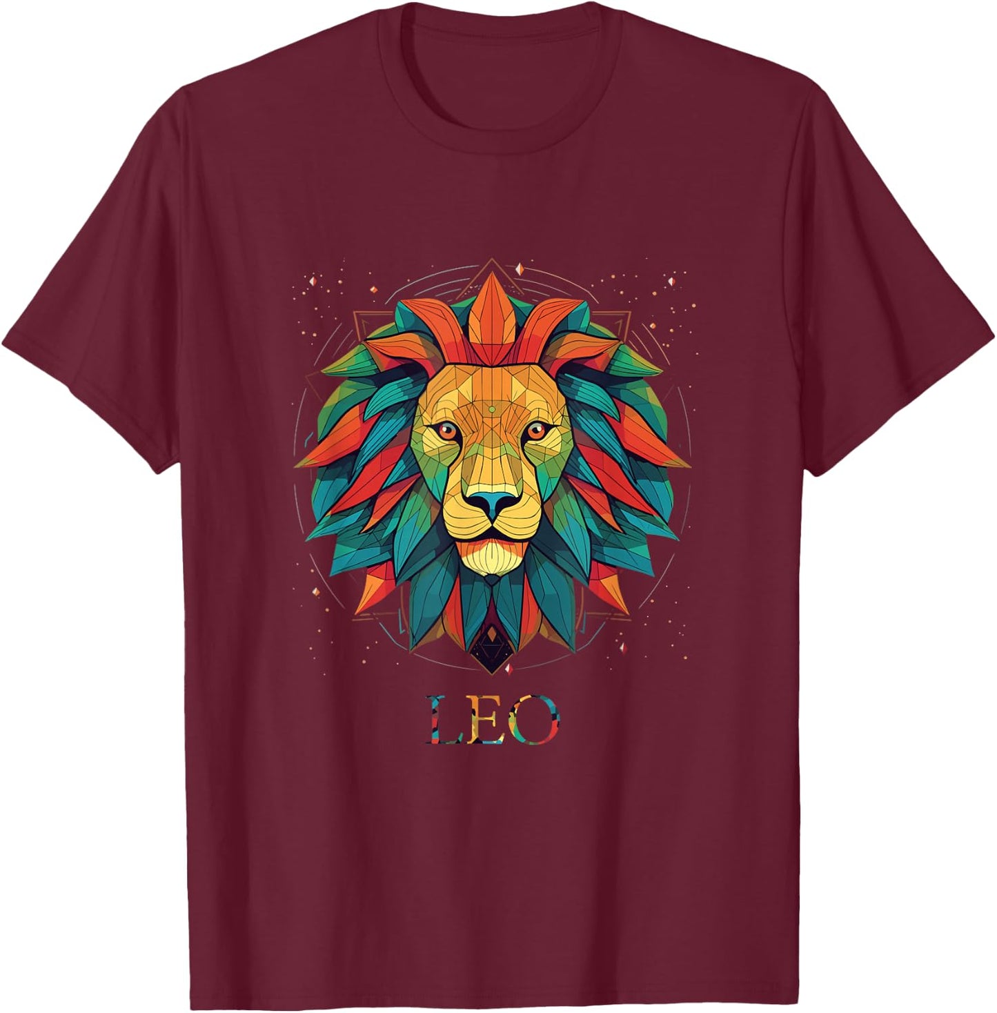 Leo Zodiac shirt star sign personality T-Shirt - T-Shirt | Maroon