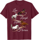 Live Laugh Love Horses T-Shirt - T-Shirt | Maroon