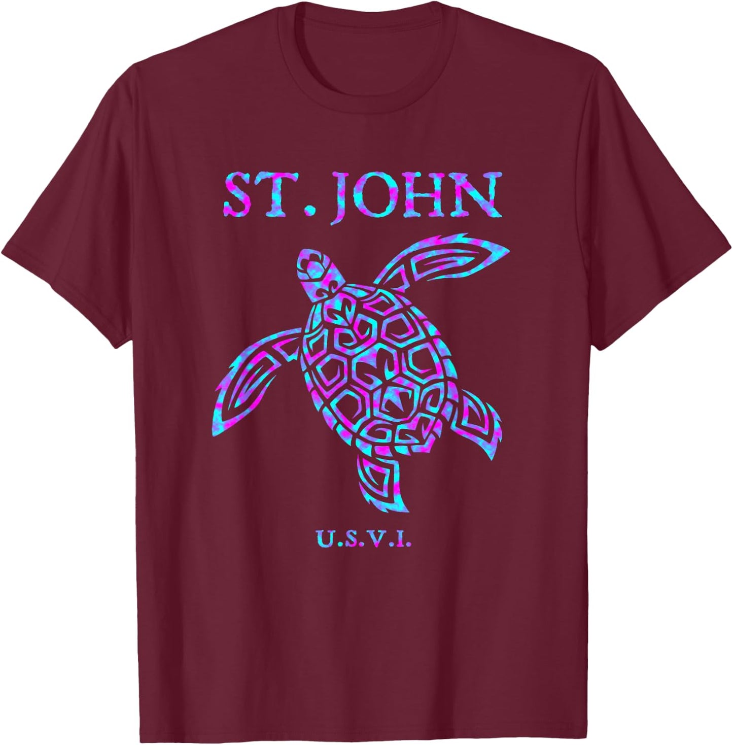 St John USVI Sea Turtle Boys Girls Toddler T-Shirt - T-Shirt | Maroon