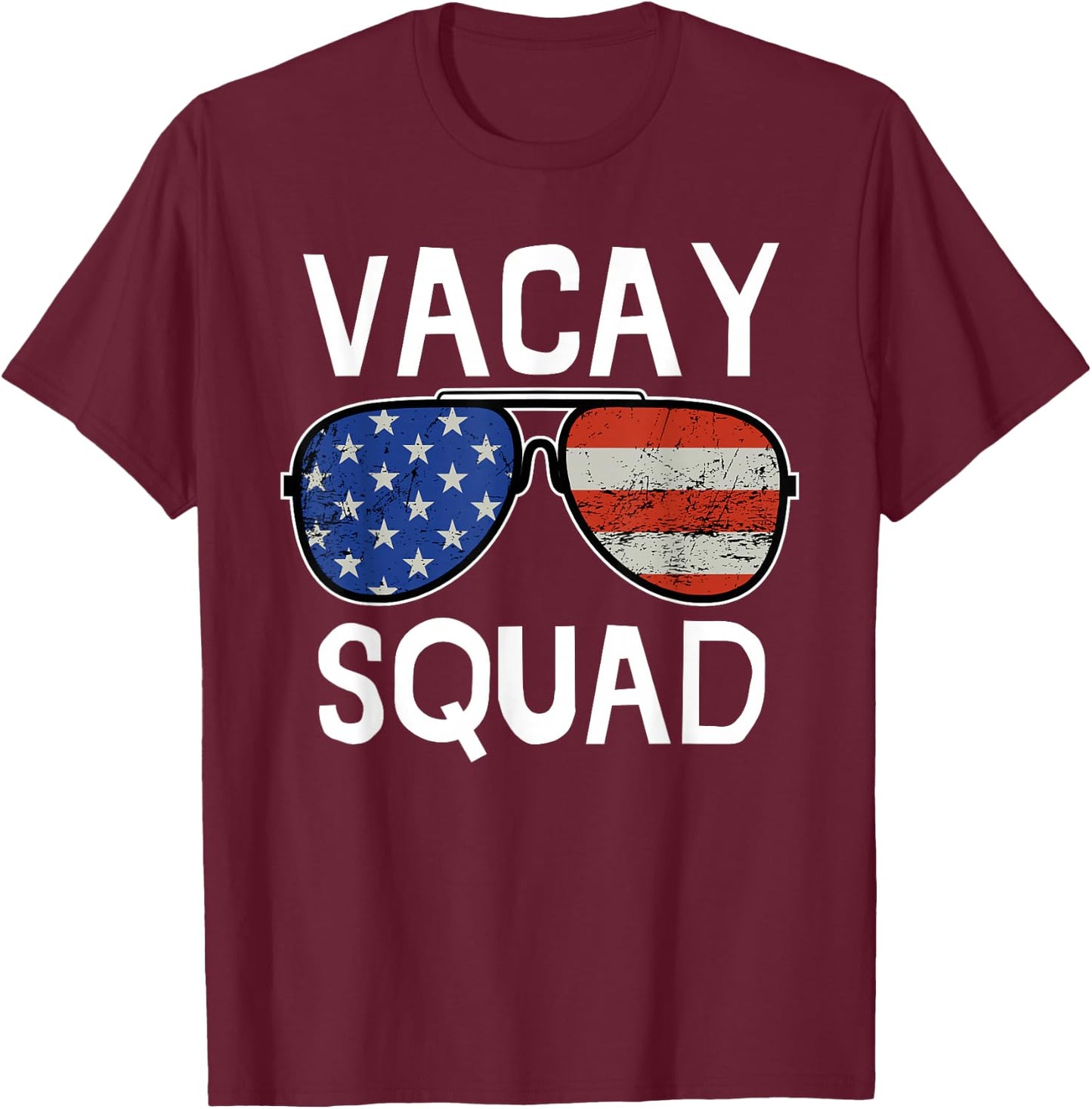 Vacay Squad Summer Vacation Family Friends Trip Matching T-Shirt - T-Shirt | Maroon