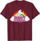 Cute Heavy Metal Unicorn Graphic Men Woman Kids T-Shirt - T-Shirt | Maroon