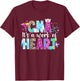 CNA Work Of Heart Certified Nursing Assistant CNA Nurse T-Shirt - T-Shirt | Maroon