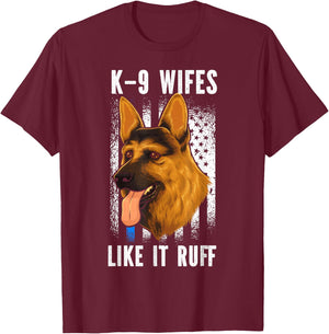 K9 Handler Police Dog Law Enforcement Police K9 Unit T-Shirt - T-Shirt | Maroon