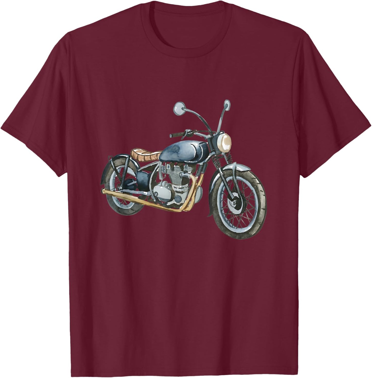 Vincent Rapide Vintage Motorcycle Bike Design T-Shirt - T-Shirt | Maroon