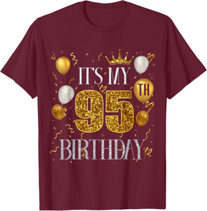Its My 95th Birthday Happy 1928 Birthday Women T-Shirt - T-Shirt | Maroon