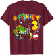 O’fishally 3 Kids 3rd Birthday Theme For Boys And Girls T-Shirt - T-Shirt | Maroon
