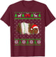 Funny Guinea pig Lights Ugly Sweater Christmas Tree Animals T-Shirt - T-Shirt | Maroon