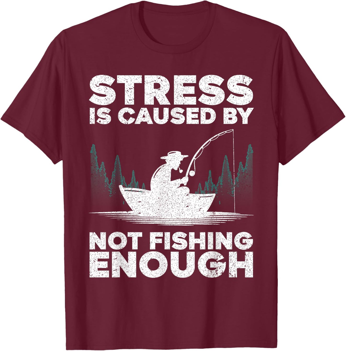 Funny Fishing Design Women Bass Fly Fishing Lovers T-Shirt - T-Shirt | Maroon