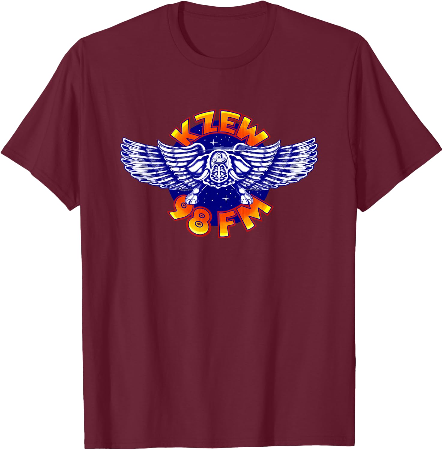 The Zoo KZEW 98 FM Dallas Texas T-Shirt - T-Shirt | Maroon
