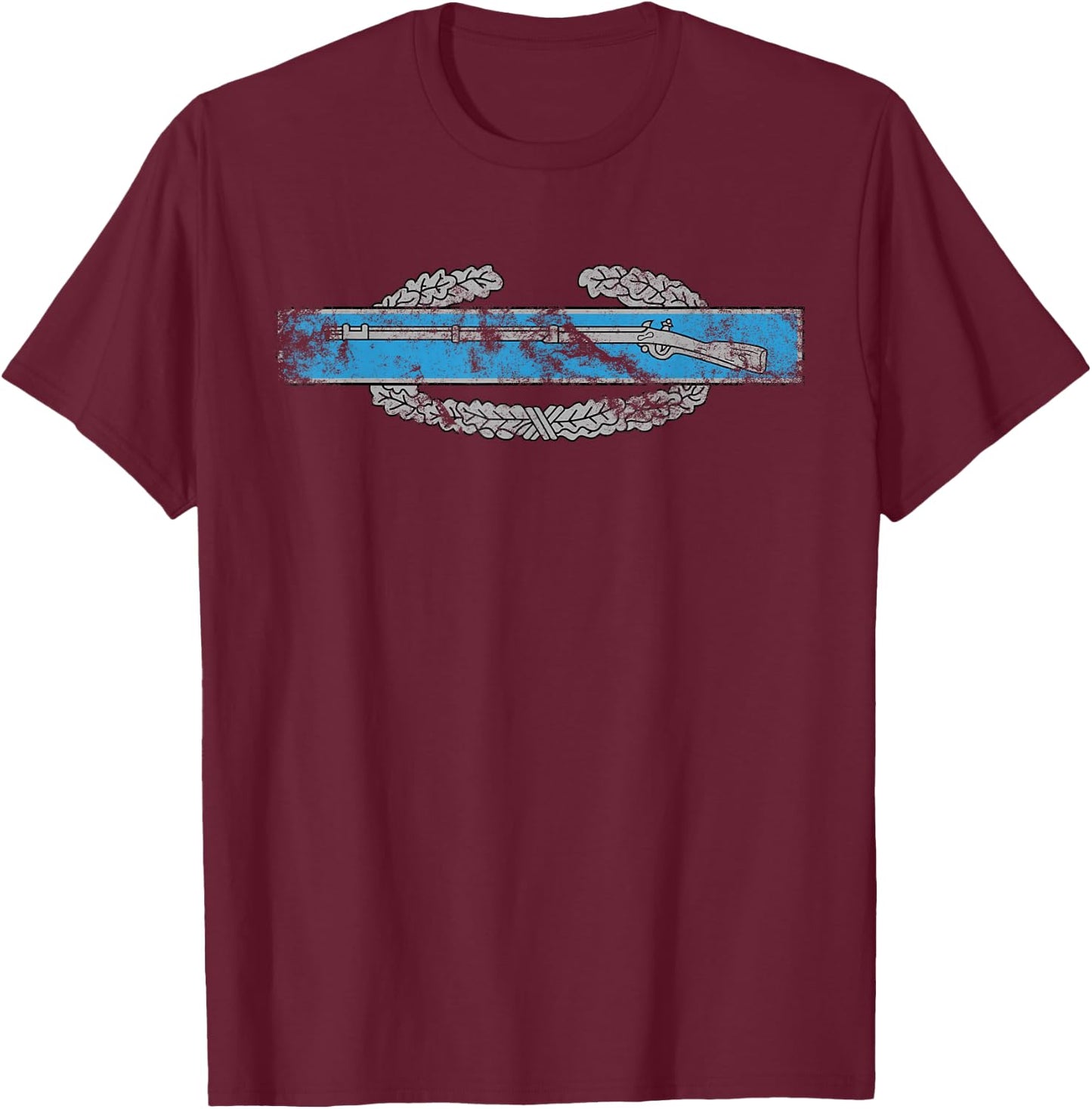 US Army CIB - Combat Infantryman Badge - 11 Bravo - 11B T-Shirt - T-Shirt | Maroon