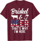 Brisket And Beer That's Why I'm Here Beef Grilling Cow BBQ T-Shirt - T-Shirt | Maroon