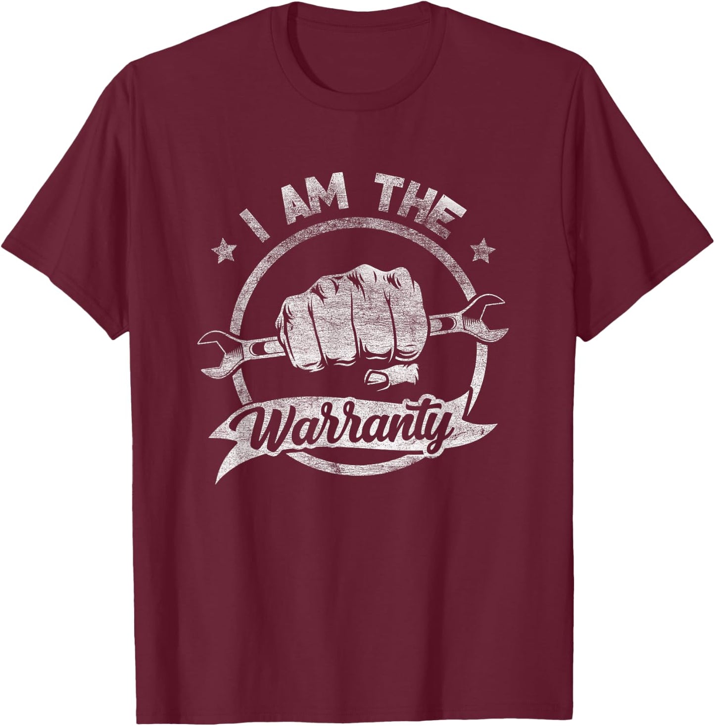 I Am The Warranty Fixing Myself Diesel Truck Car Machine T-Shirt - T-Shirt | Maroon