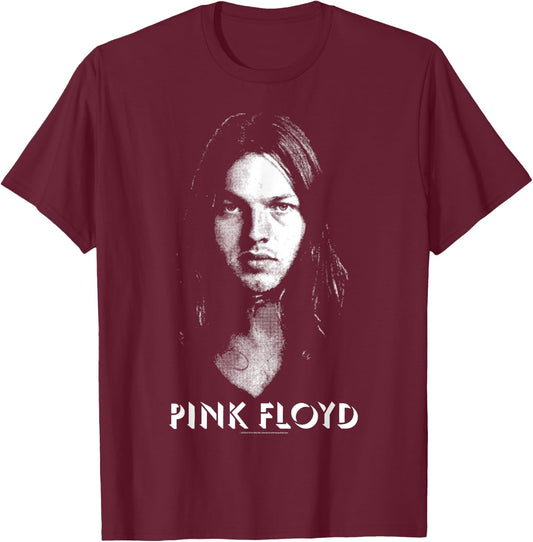 David Gilmour Photo Portrait T-Shirt - T-Shirt | Maroon
