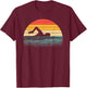 Funny Swimming Art Women Swim Coach Rescue Swimmer T-Shirt - T-Shirt | Maroon