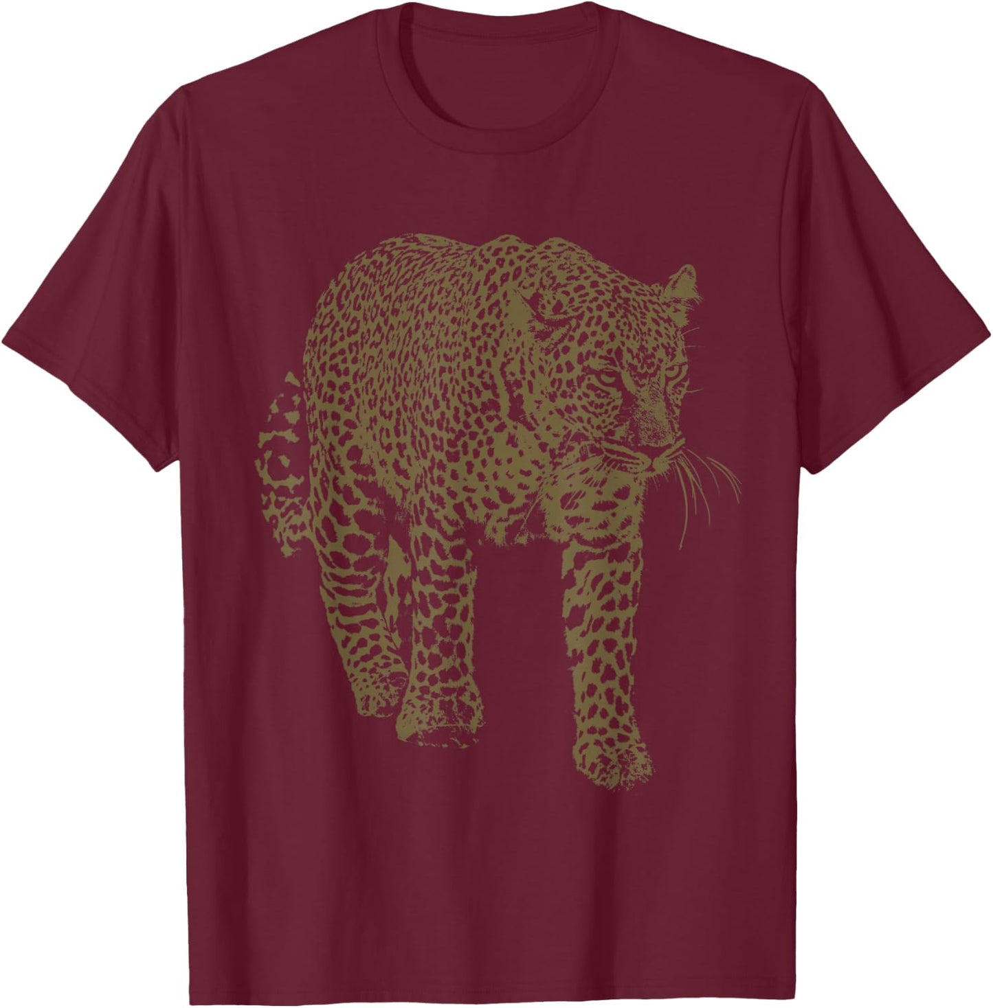 Leopard T-Shirt - T-Shirt | Maroon